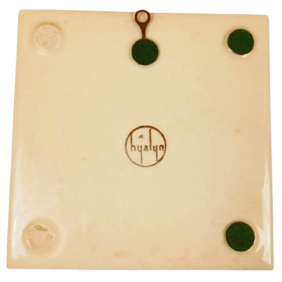 Set of Hyalyn Mid Century 6" Vintage Mosaic Tiles - French Costumes Boats Water - Picture 6 of 8